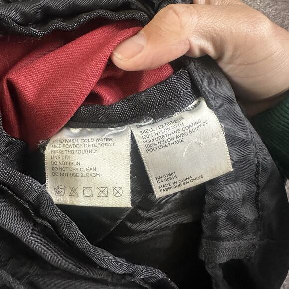 Men's Vintage 90's The North Face Red Black Rucksack Hiking Day Pack Backpack - Picture 4 of 4